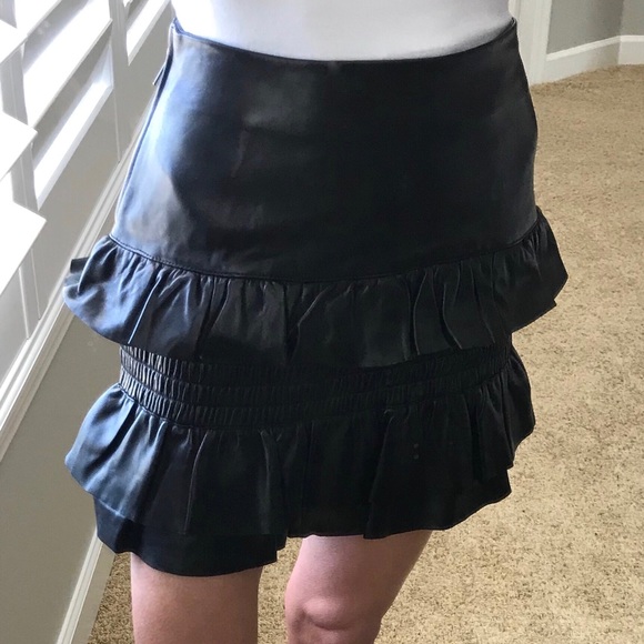 NWT Maje Leather Skirt Size 36 - Picture 6 of 6